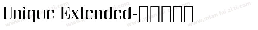 Unique Extended字体转换